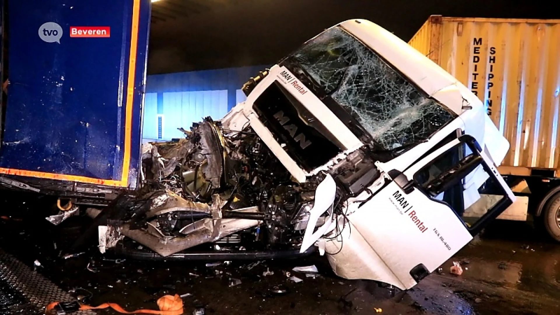 Beverentunnel nog maar eens afgesloten na zoveelste ongeval