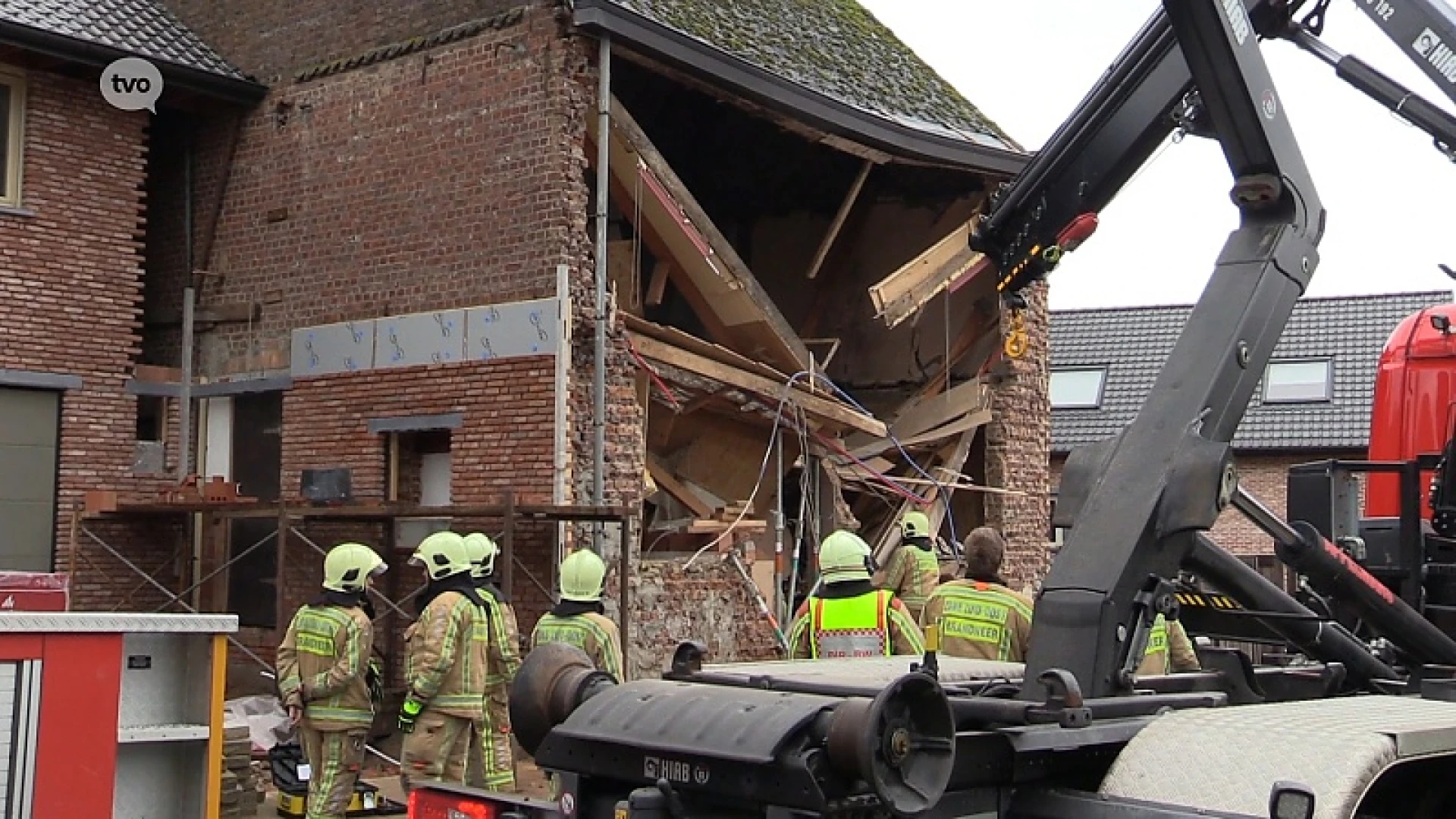 Zandbergen: gevel en plafond storten in, vijftiger zwaargewond