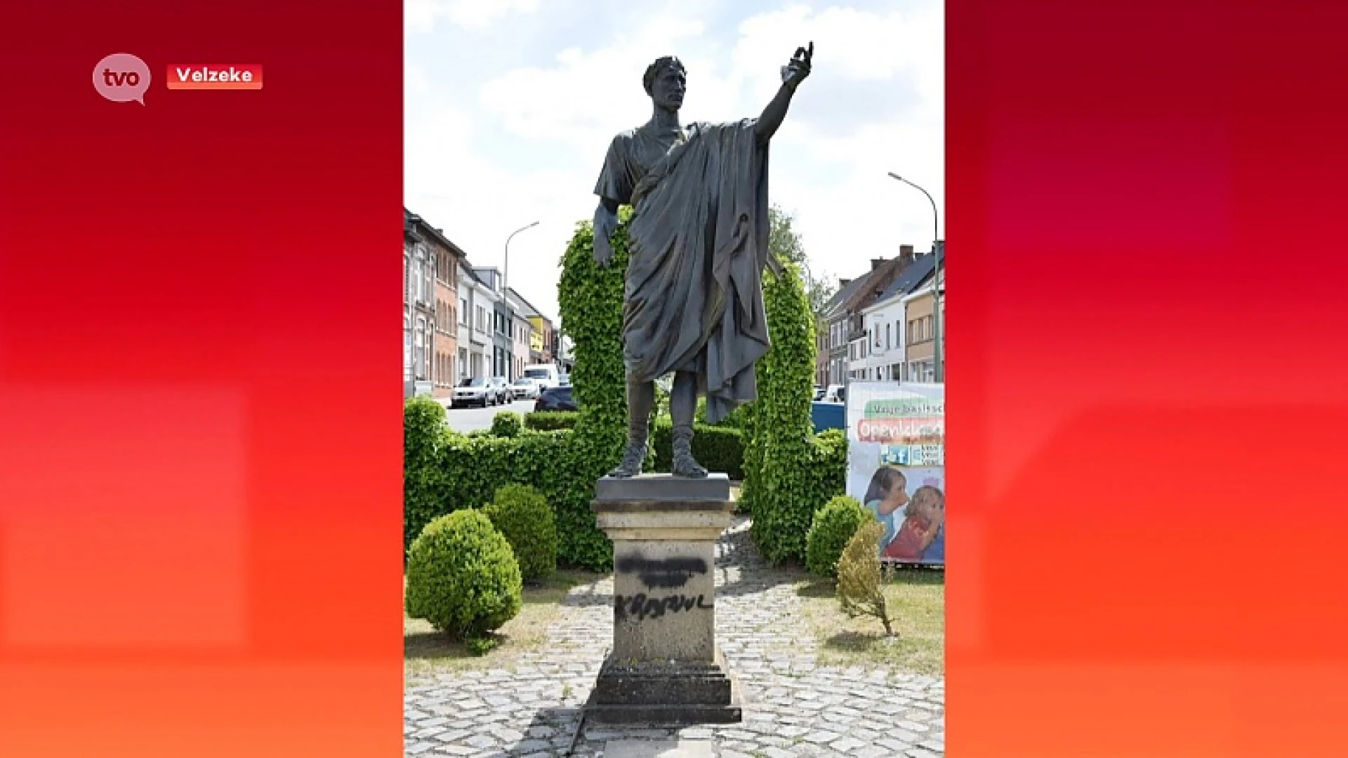 Standbeeld Julius Caesar in Velzeke gevandaliseerd