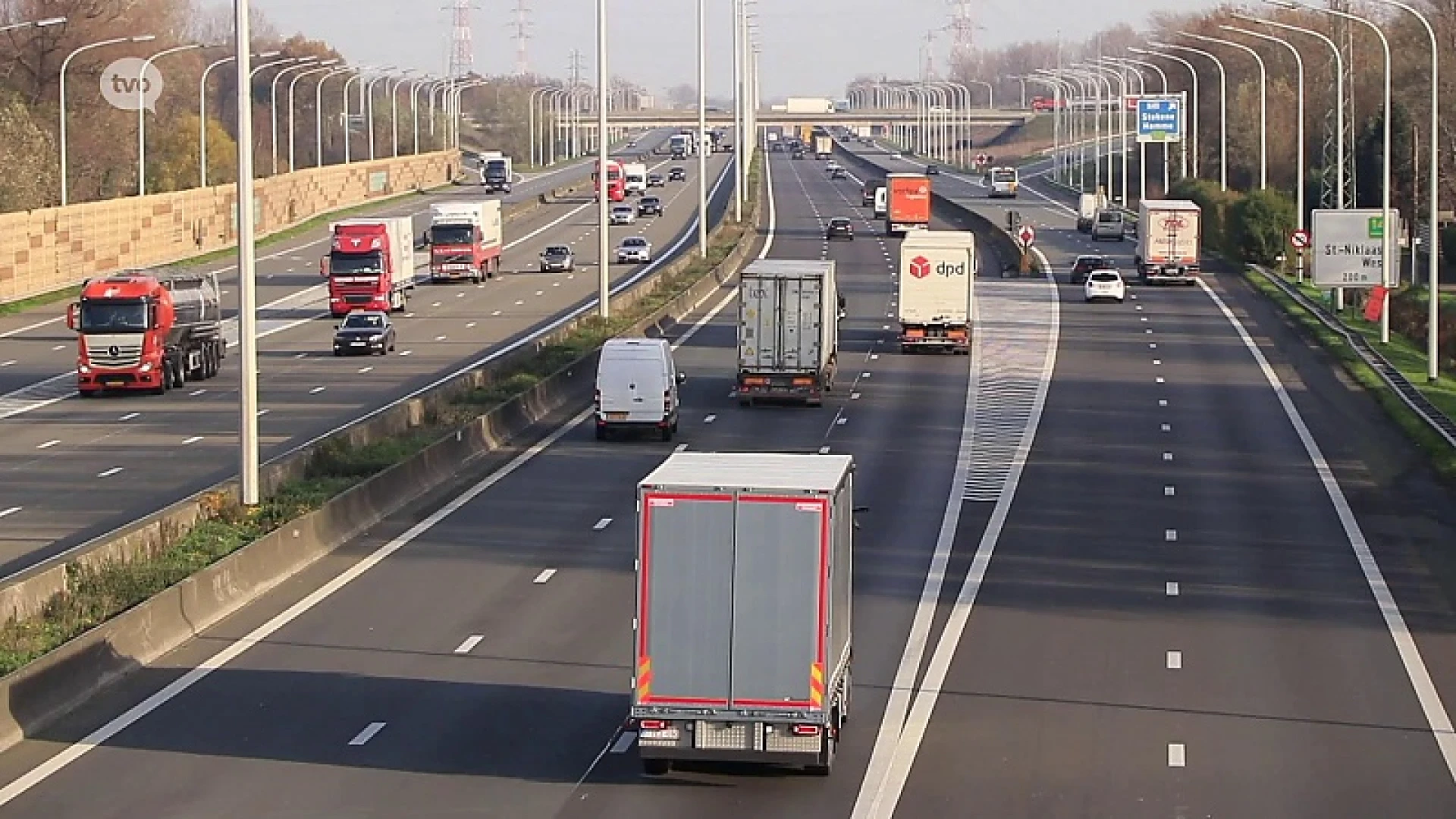 Vannacht werken op E17 in Sint-Niklaas richting Antwerpen