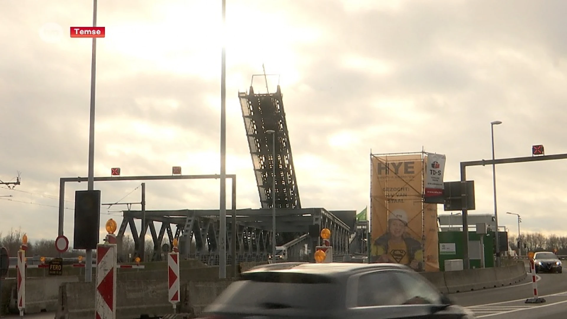 Nog tot morgenavond werken aan Scheldebrug in Temse