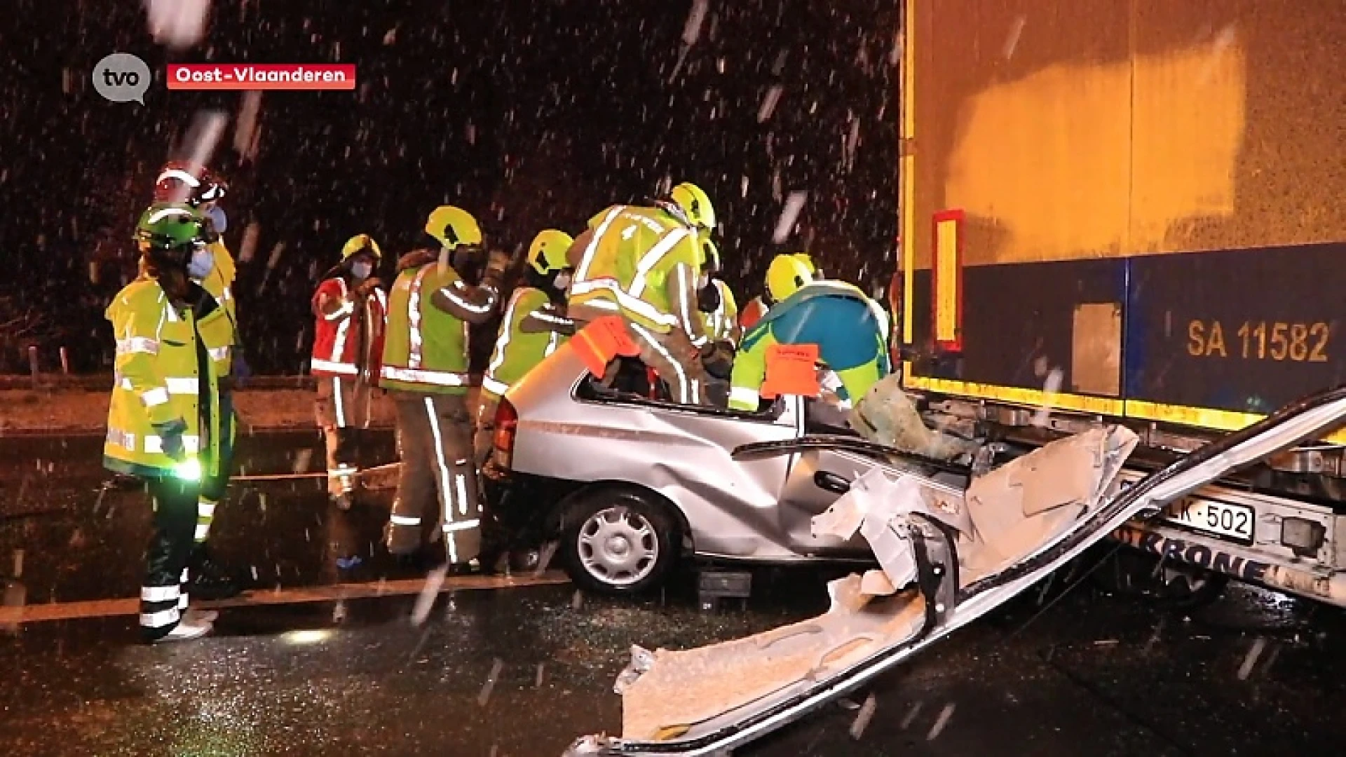 Sneeuw zorgt voor regen aan verkeersongevallen