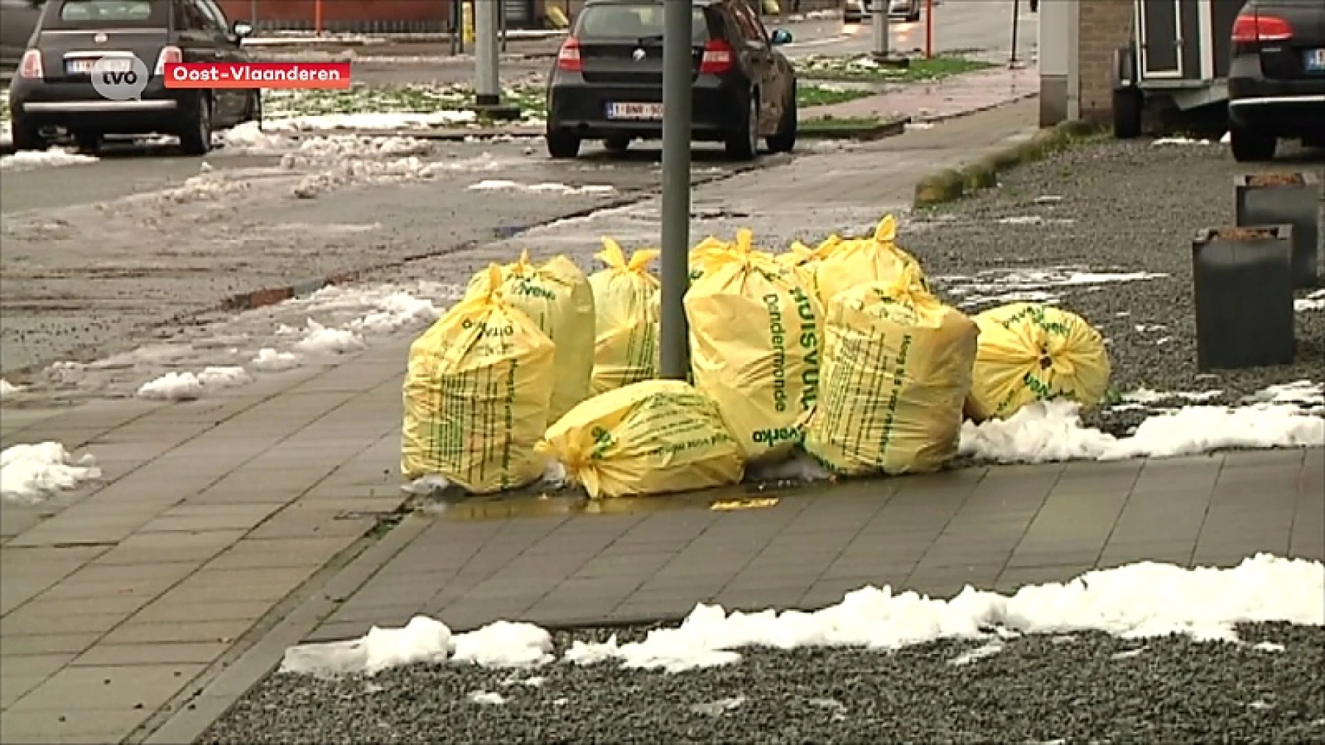 Gladde wegen zorgen voor problemen bij huisvuilophaling