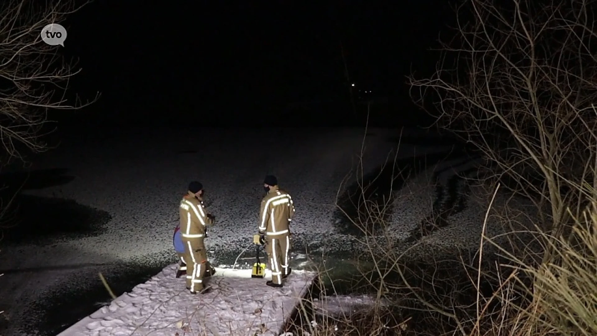 Man zakt door ijs in slotgracht van fort van Haasdonk