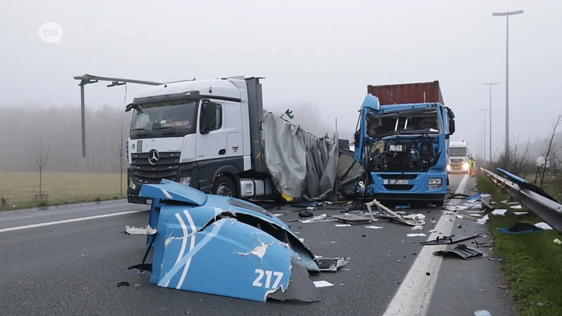 Hele reeks van ongevallen op E34 in de richting van Zelzate