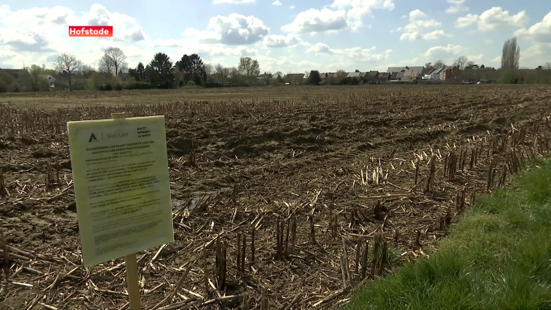 Petitie tegen bouw van 185 sociale woningen in Hofstade