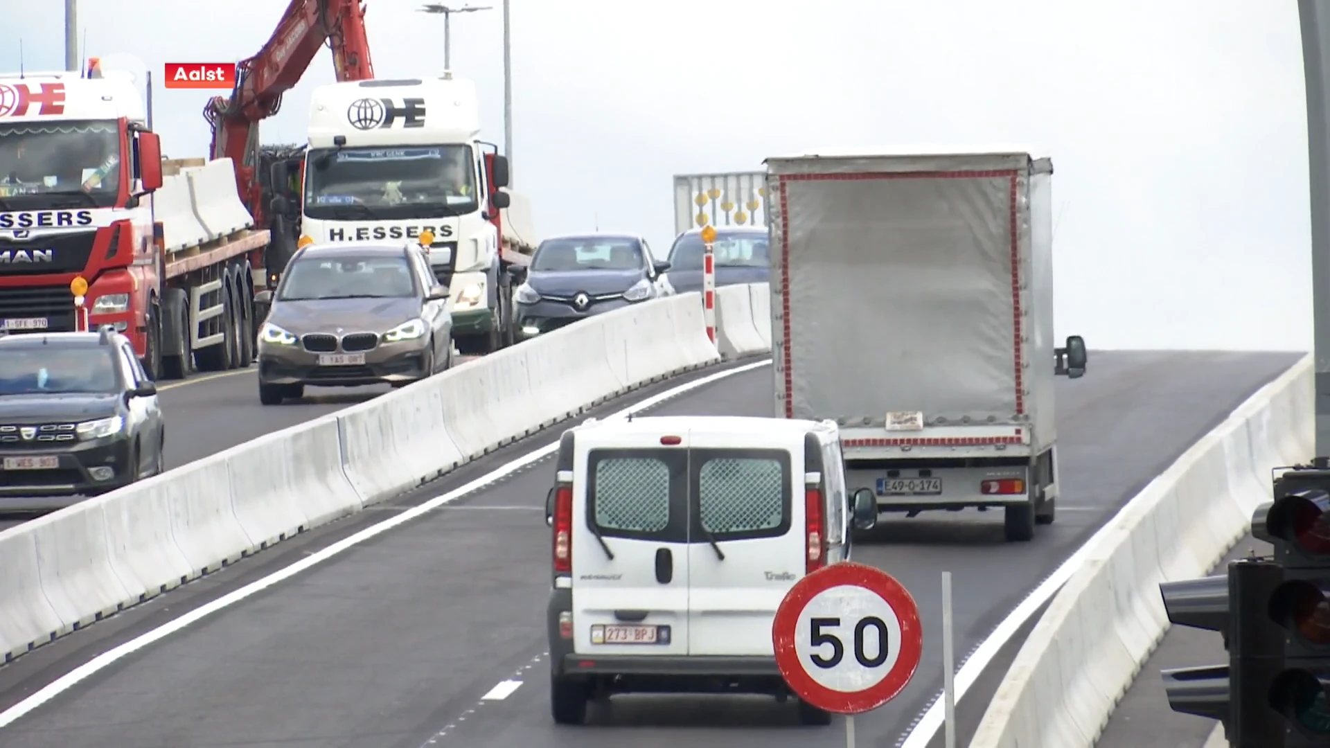 Viaduct stadsring Aalst weer volledig open voor verkeer