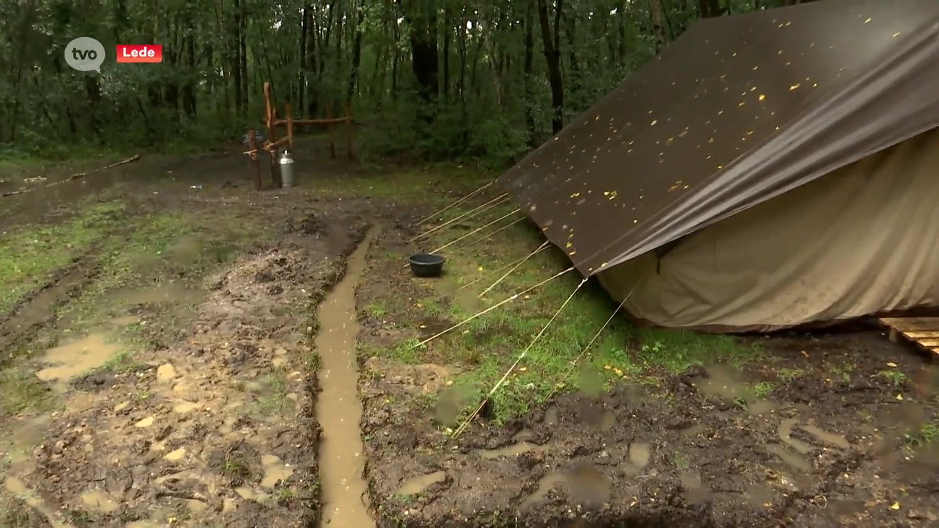 Ook kamp van KSA Lede in Limburg getroffen door noodweer