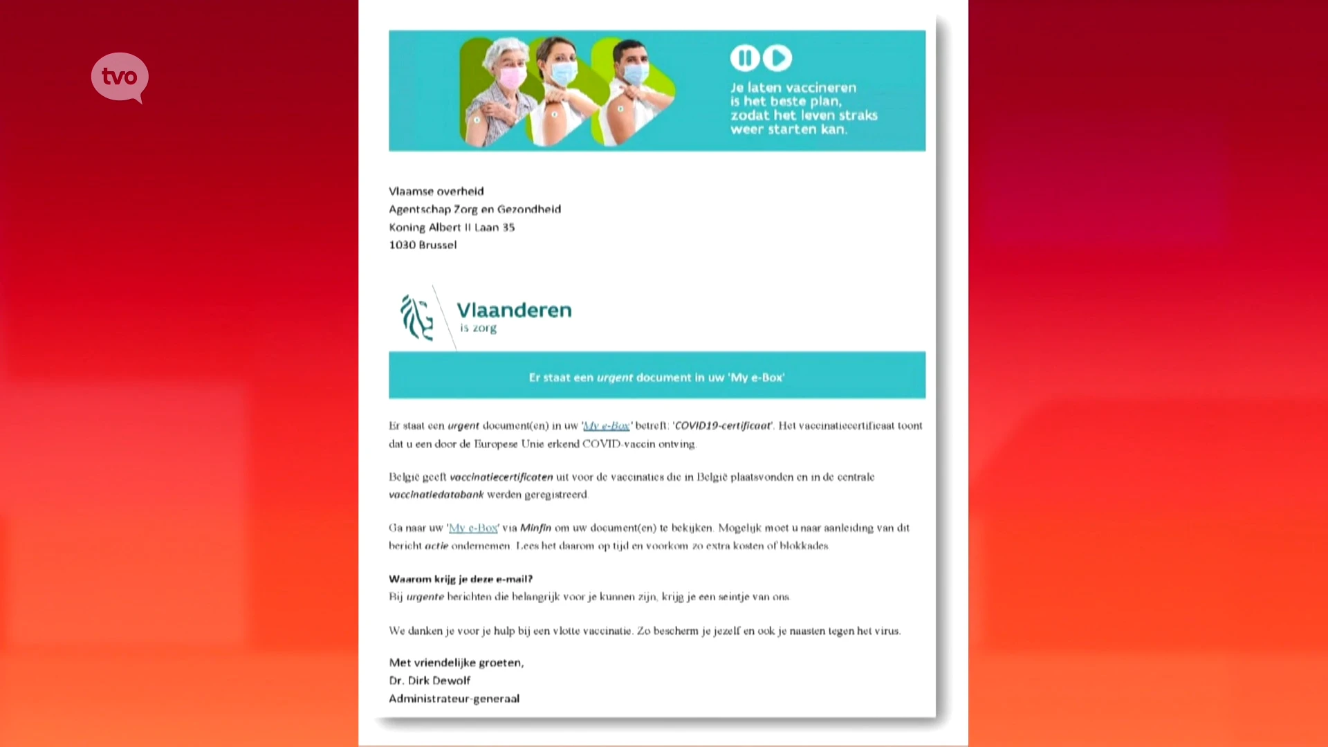 Vaccinatiecentra waarschuwen voor phishingmails