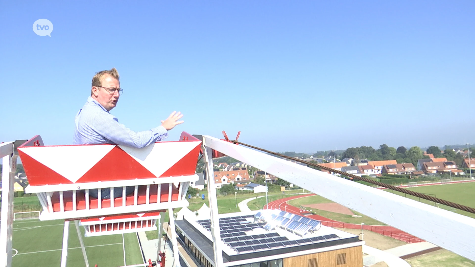 Reuzenrad zorgt voor mooi zicht op nieuw sportpark in Wichelen