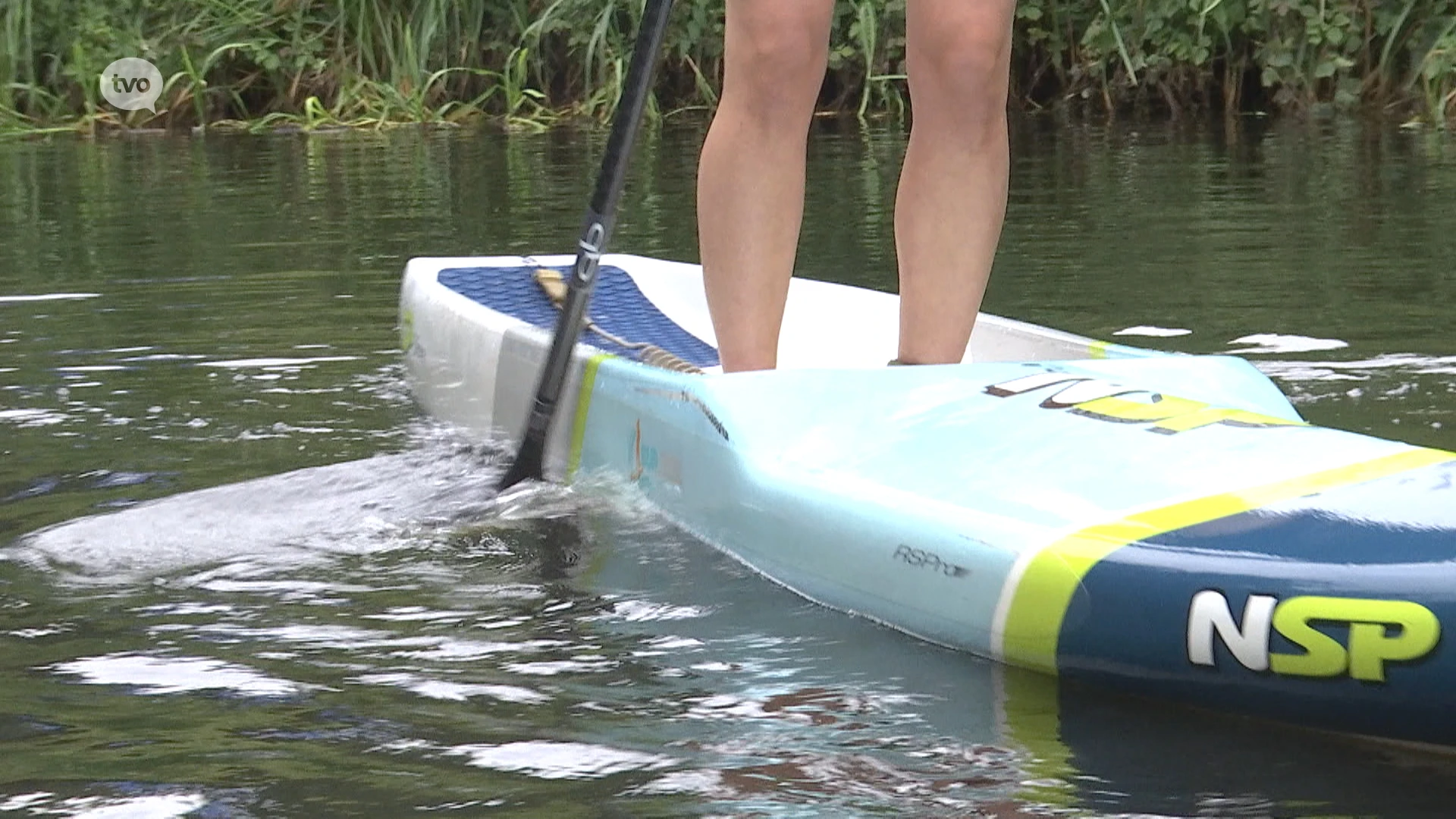 Nele Martens haalt de eindmeet als 18de in de solo SUP-11stedentocht