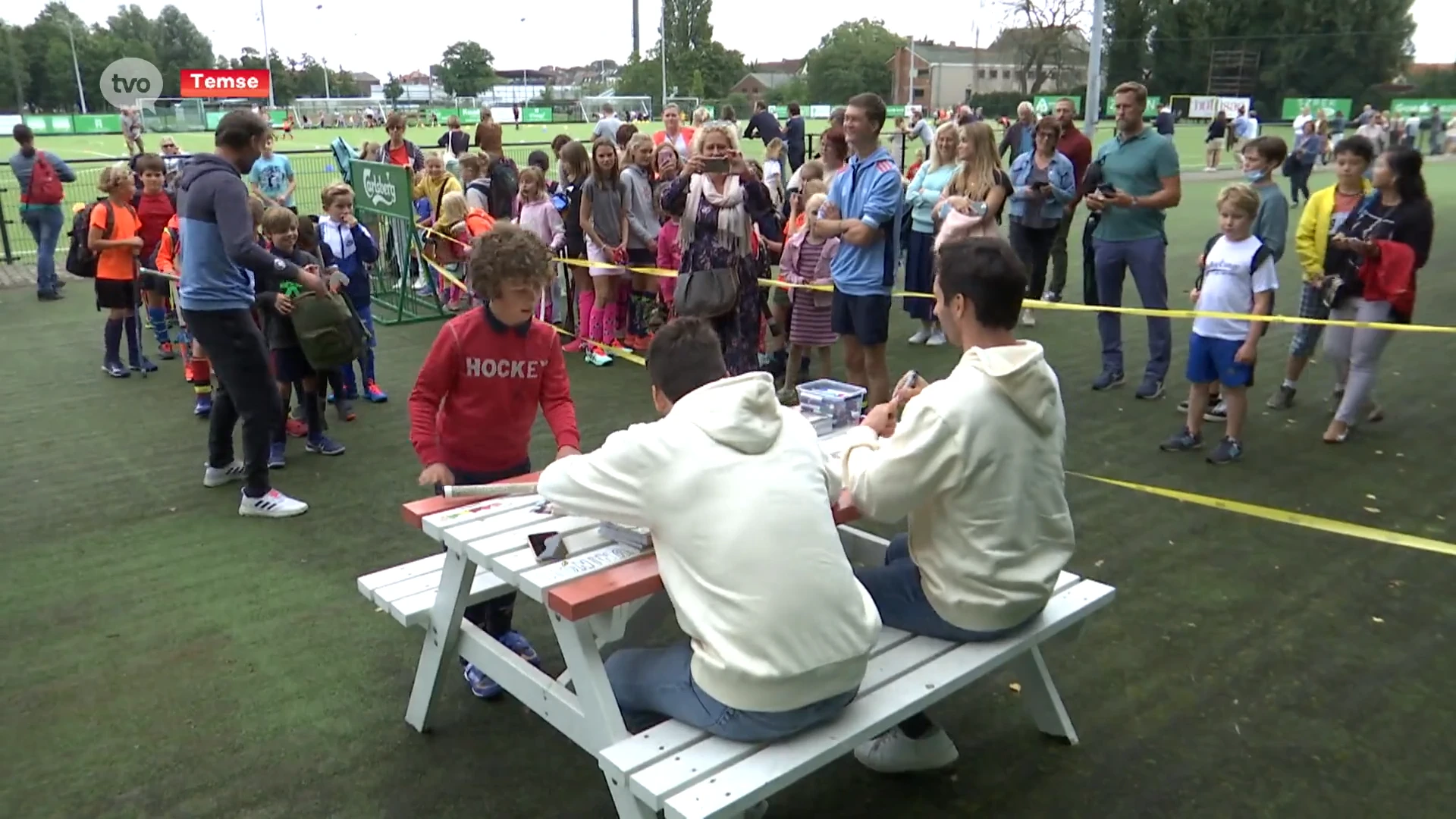 Club in Temse krijgt Olympische hockeyspelers op bezoek