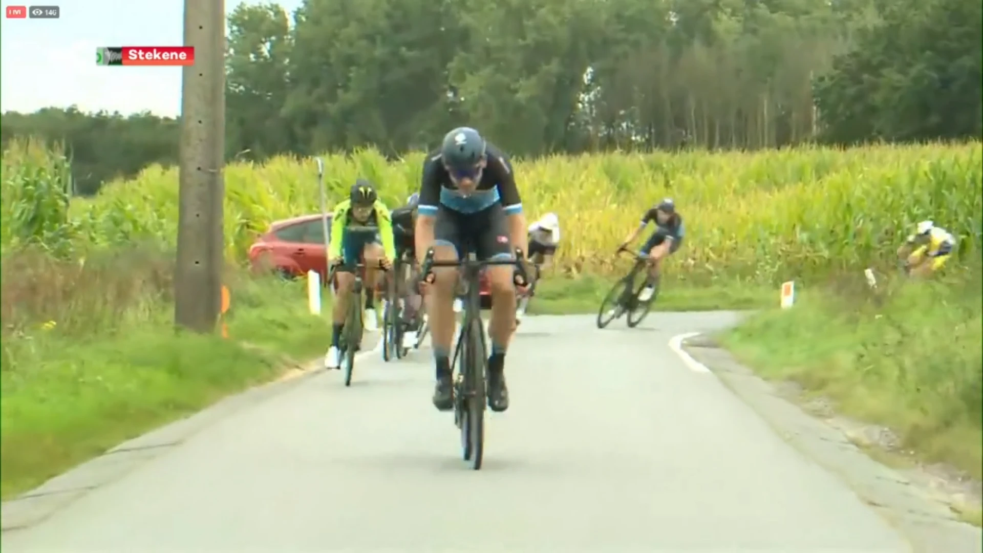 Timo De Jong (Volker Wessels Cycling Team) wint in Stekene