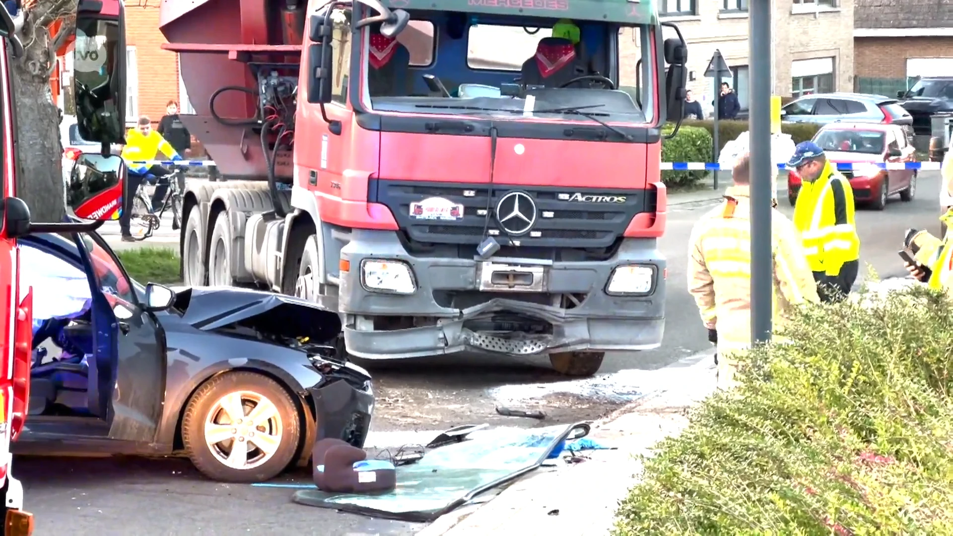 Kleuter zwaargewond na botsing met truck in Lede