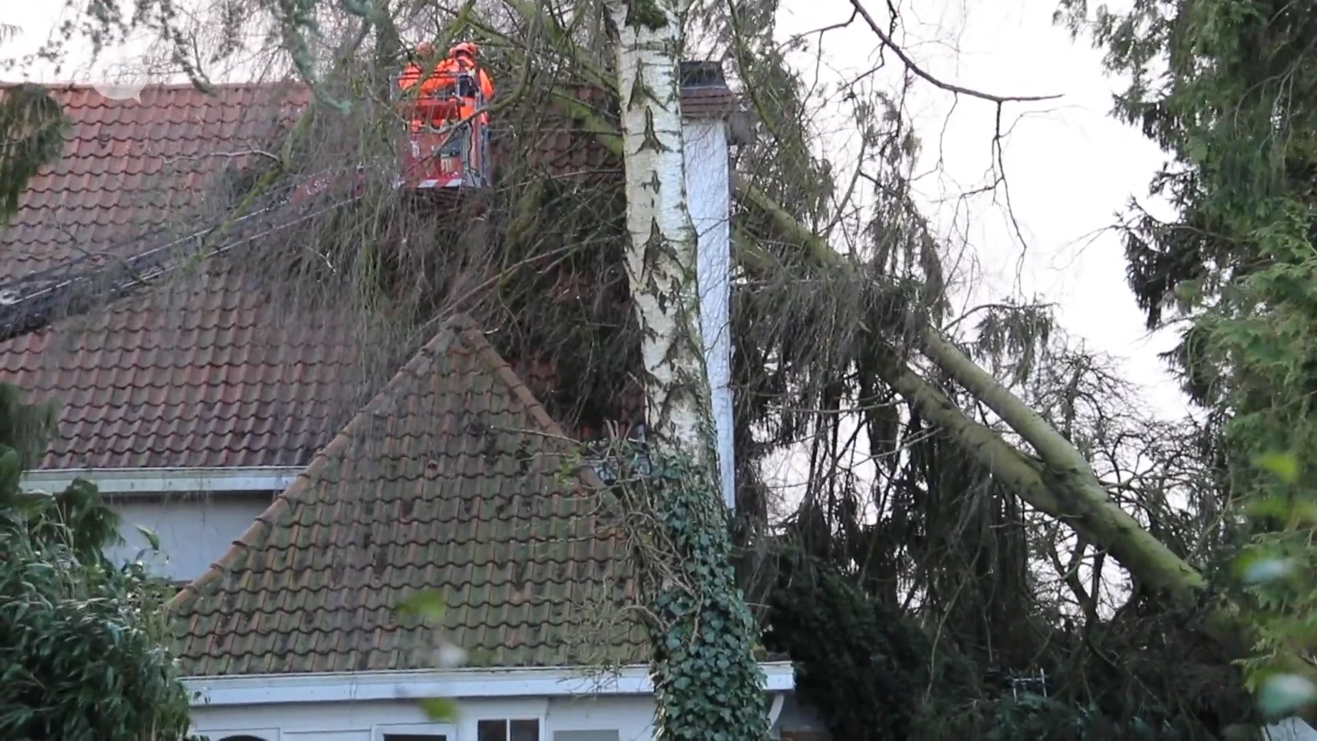 Storm Dudley veroorzaakt schade in Haaltert