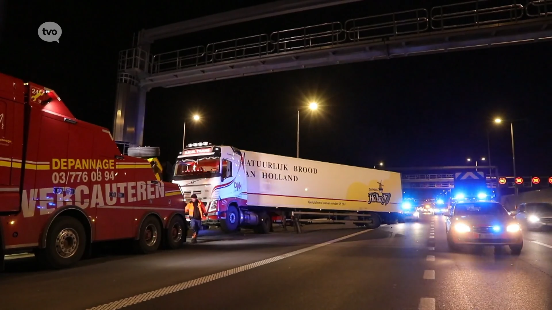 Ongeval met vrachtwagen op E17 veroorzaakt ellenlange file