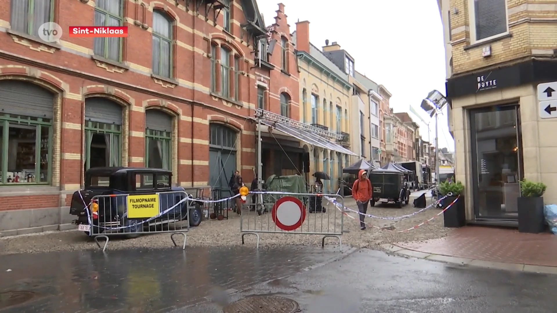 Goed bewaarde oude winkel in Sint-Niklaas decor voor film over WOII