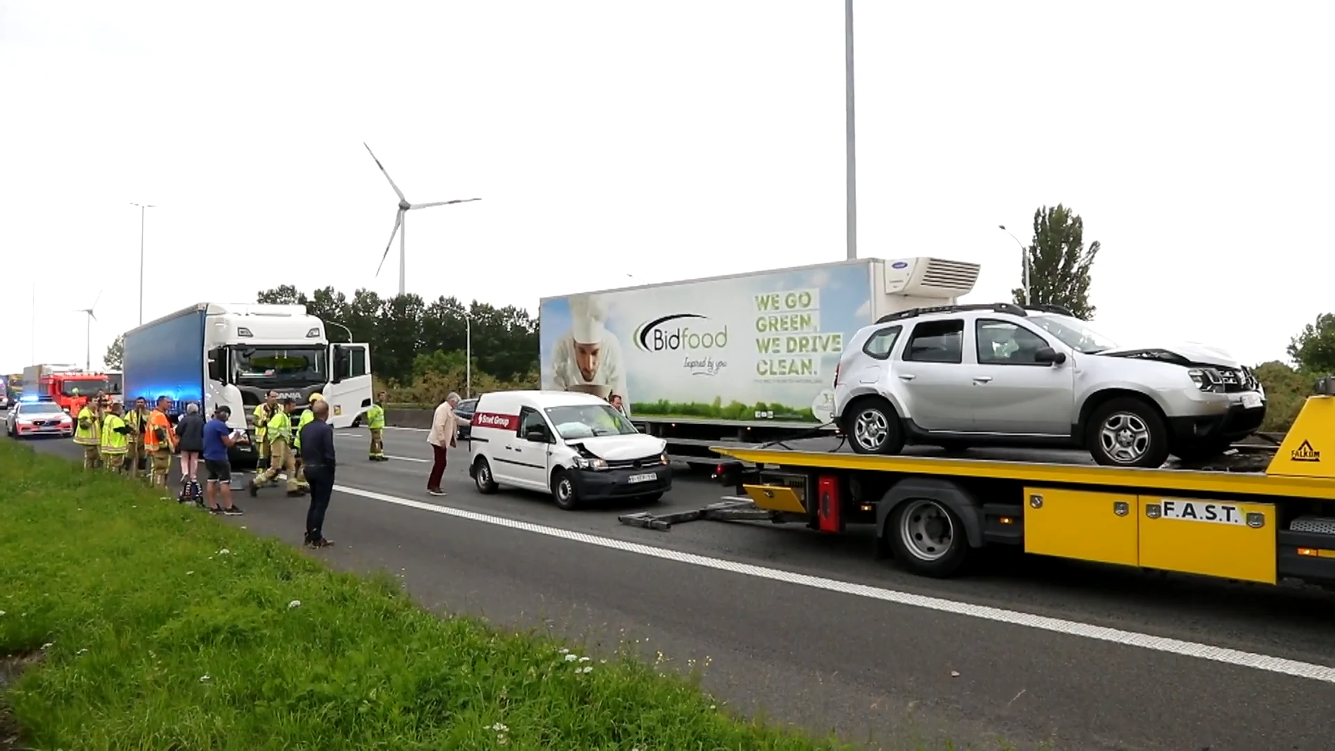 Twee gewonden bij kettingbotsing op E17 in Kruibeke