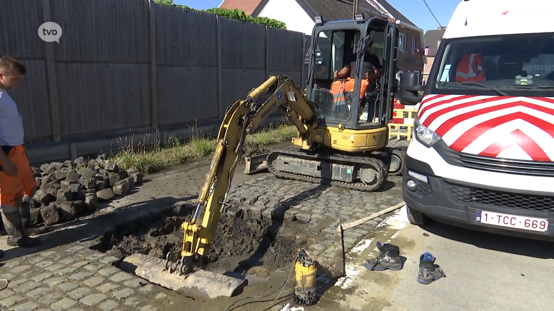 Waterlek in Erondegem, enkele gezinnen tijdlang zonder water