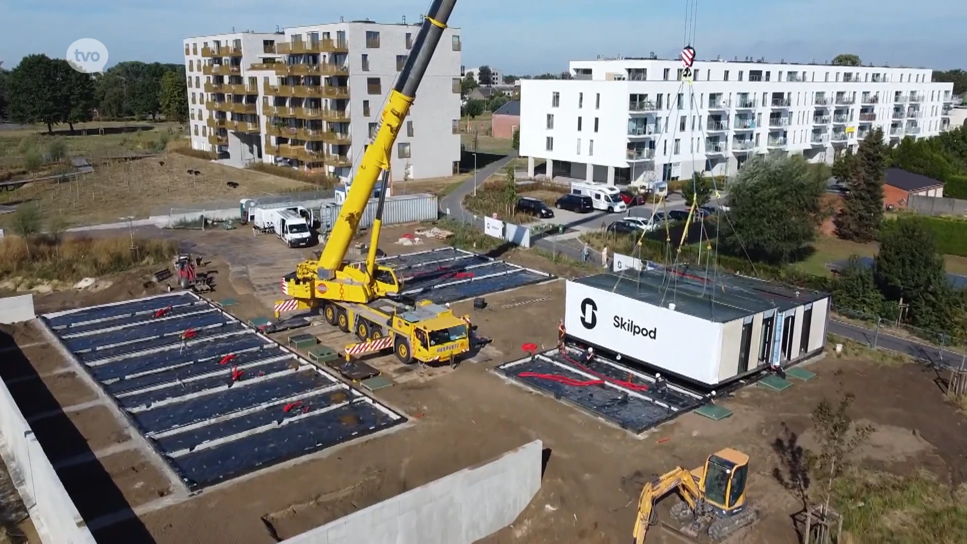 Knap staaltje modulair bouwen in Lokeren: nagelnieuwe wijk gebouwd in amper 4 dagen tijd