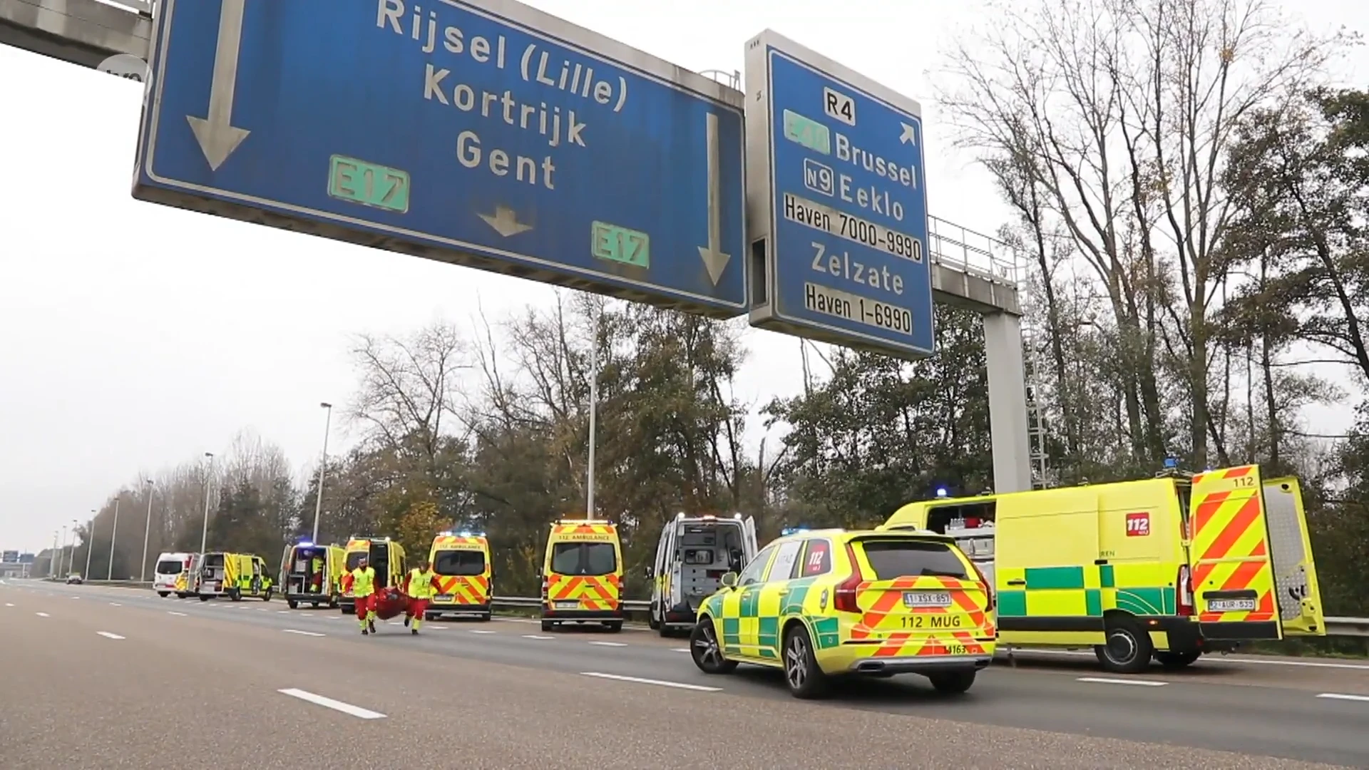 20 gewonden bij zwaar ongeval met Nederlandse toeristenbus op E17