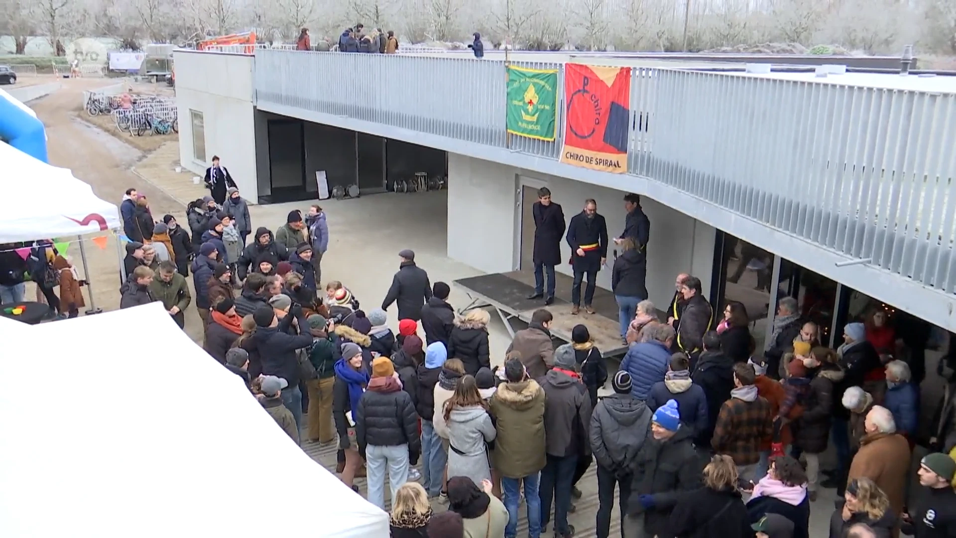 Opening nieuwe jeugdlokalen in Rupelmonde in aanwezigheid van Benjamin Dalle