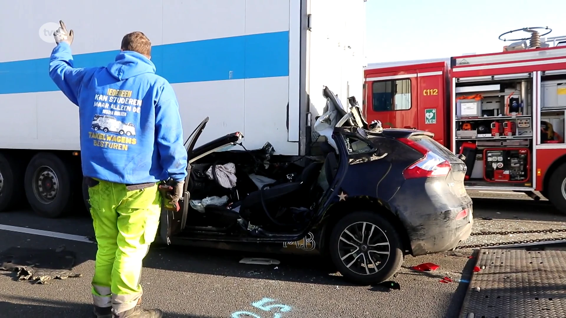 Miss België Chayenne Van Aarle zwaargewond na auto-ongeval op E17