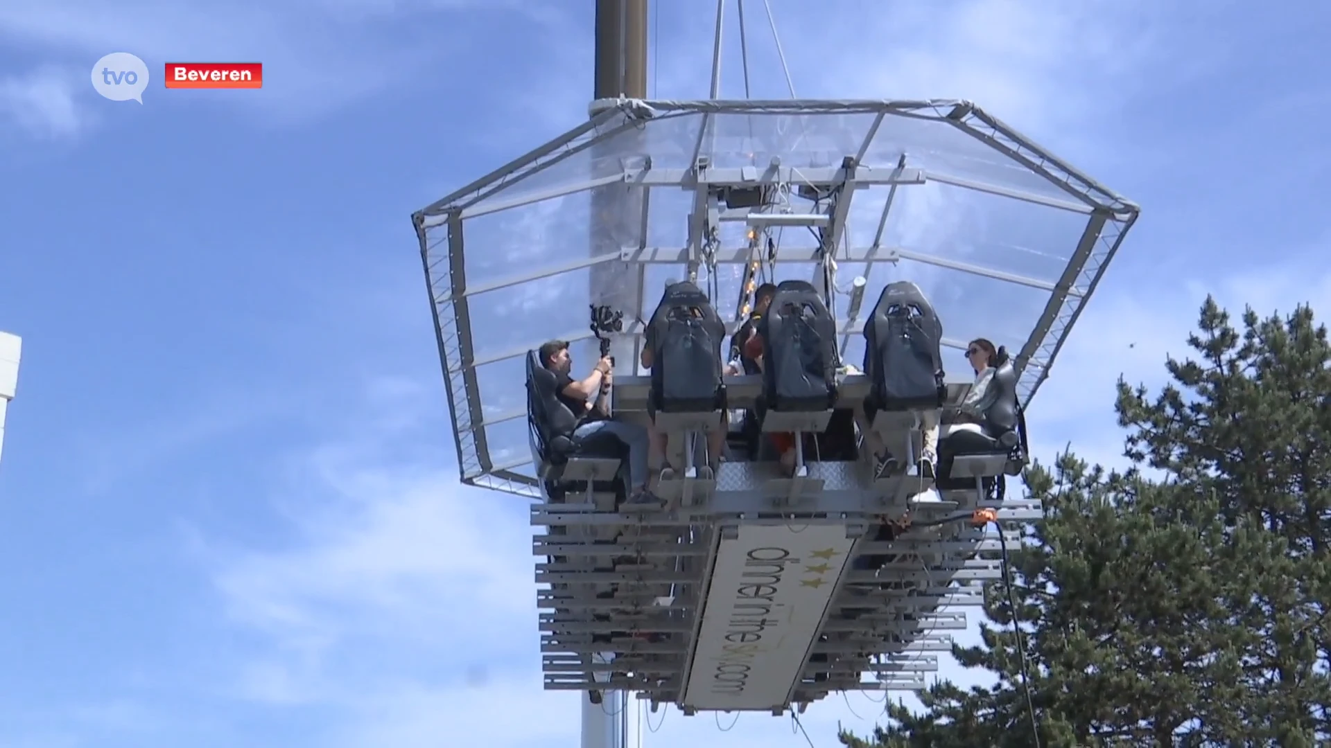 Culinair hoogstandje in Hotel Beveren: "Dinner in the sky" om zestigste verjaardag te vieren