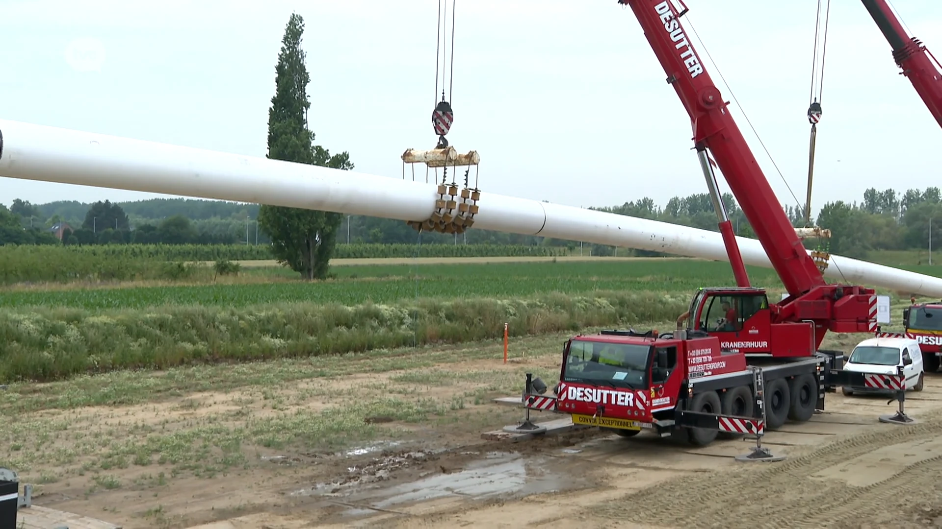 Nieuwe gas- en waterstofpijpleiding gaat onder de Schelde in Oudegem