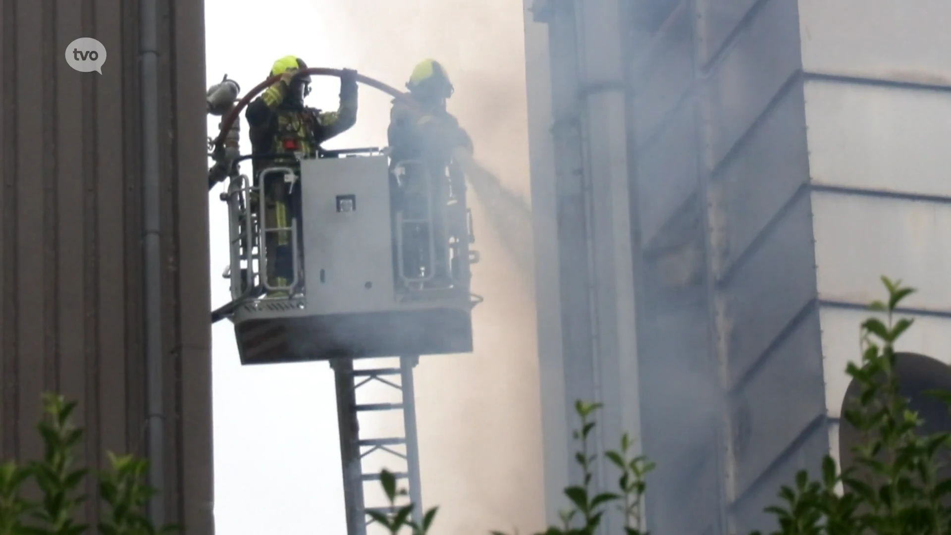 Brand bij veevoederbedrijf in industriezone Kluizenhof in Sint-Gilis-Waas