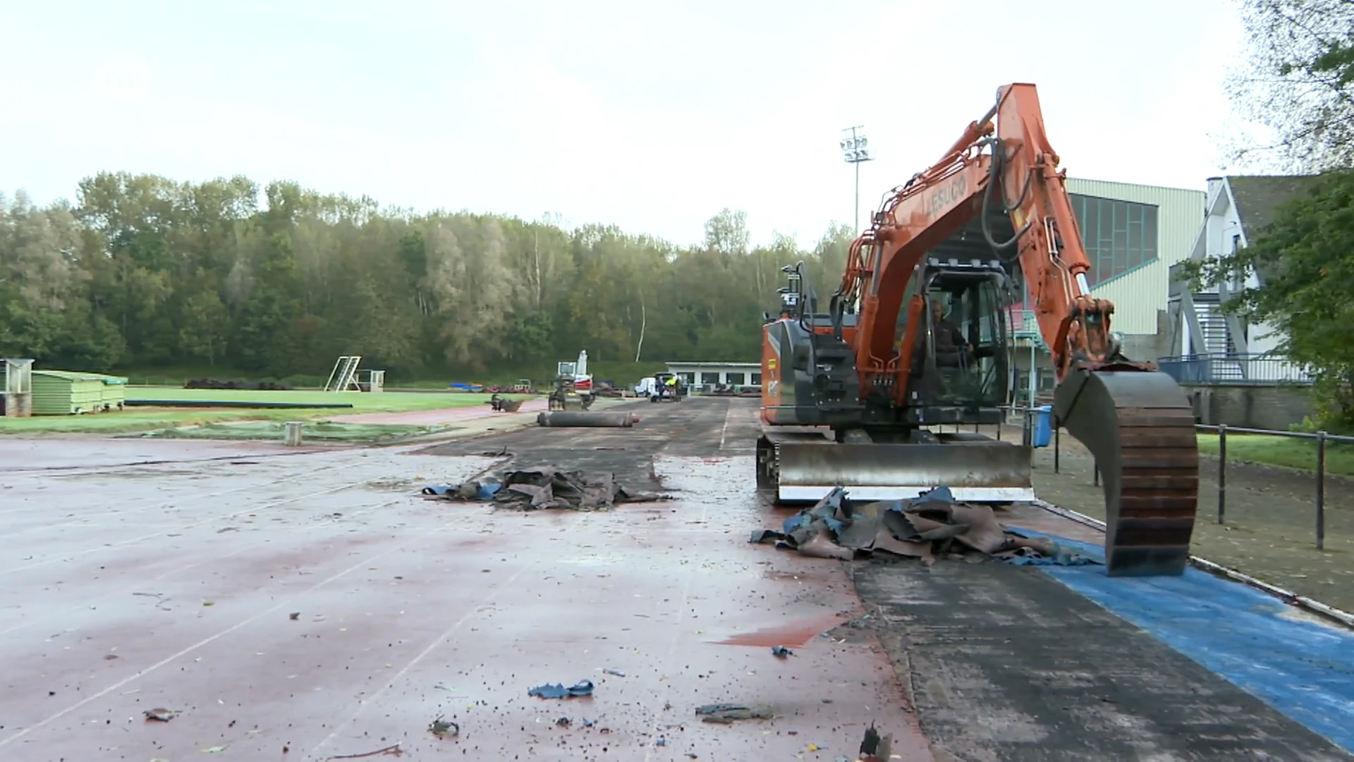 Gemeente Lede gestart met heraanleg van atletiekpiste in domein Putbos