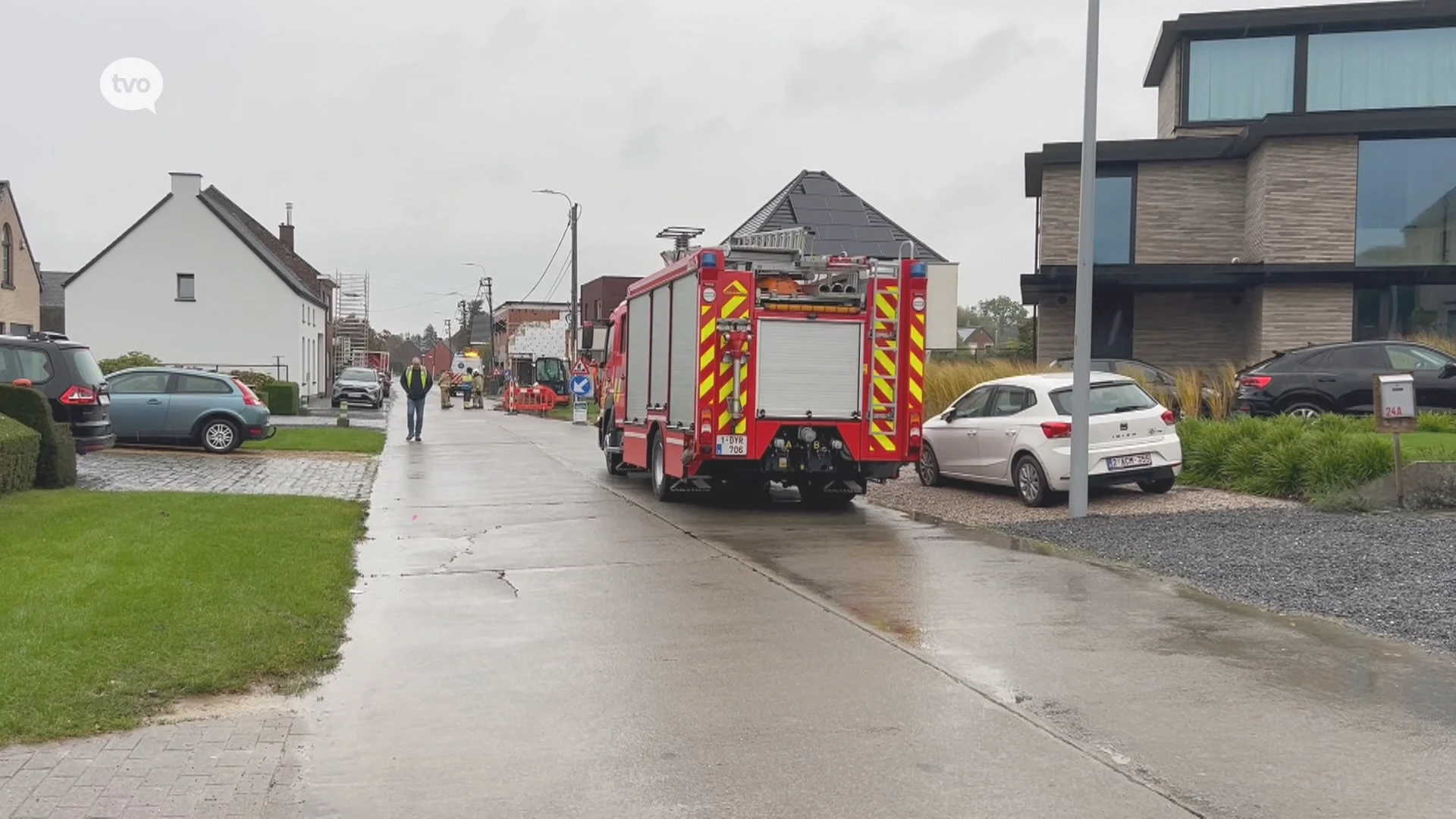 Gasleiding geraakt bij wegenwerken in Bavegem: straat afgesloten