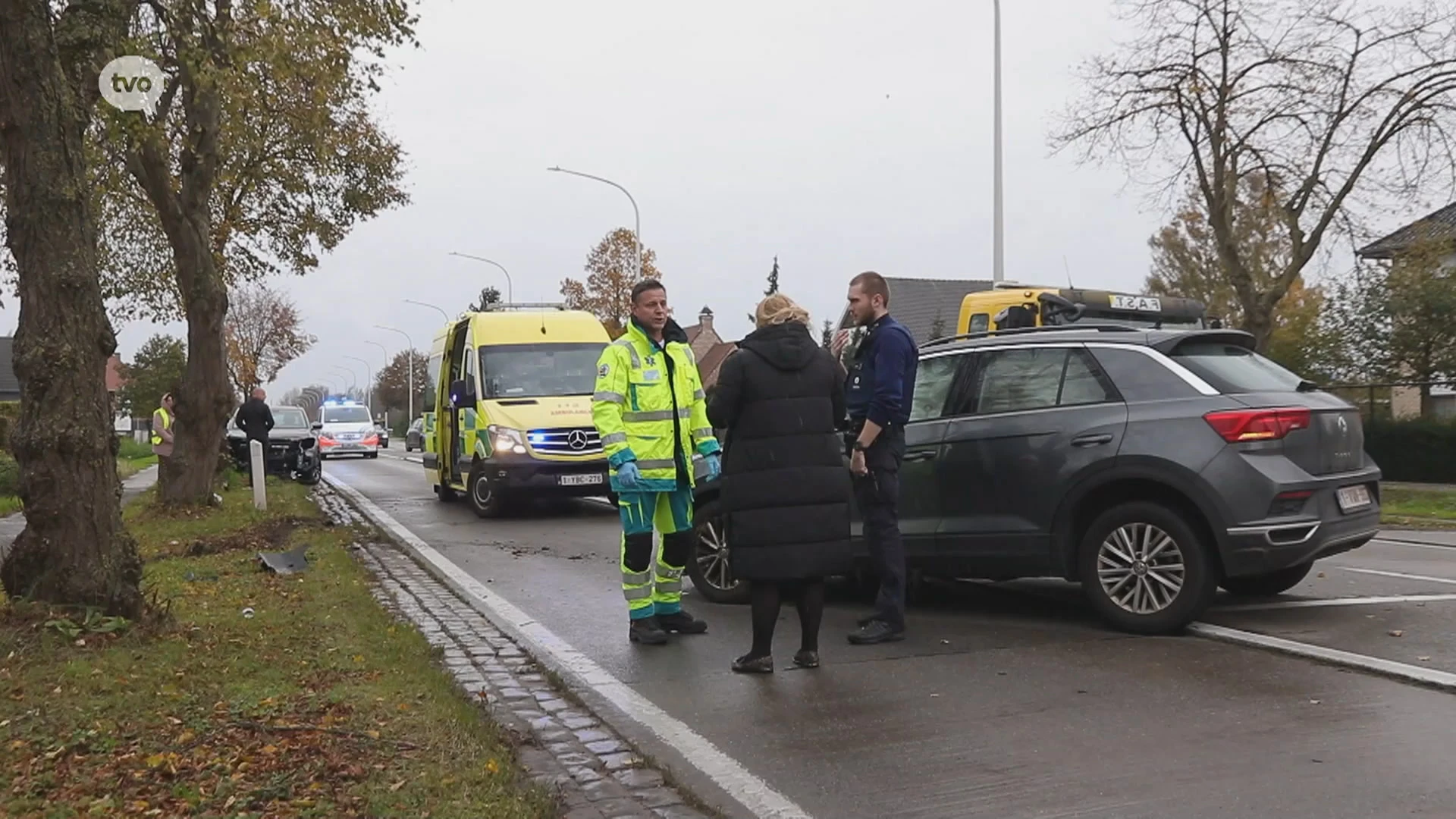 Bestuurster gewond bij hevige aanrijding op N70 in Waasmunster