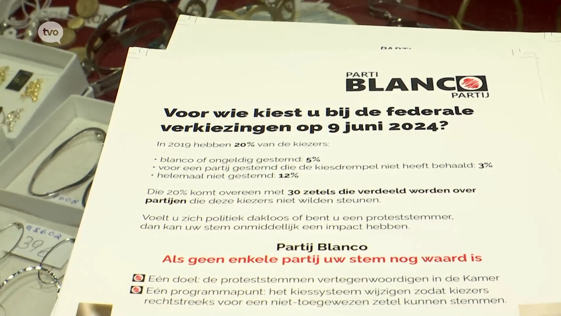 Bij de partij Blanco gaat jouw blanco stem niet verloren