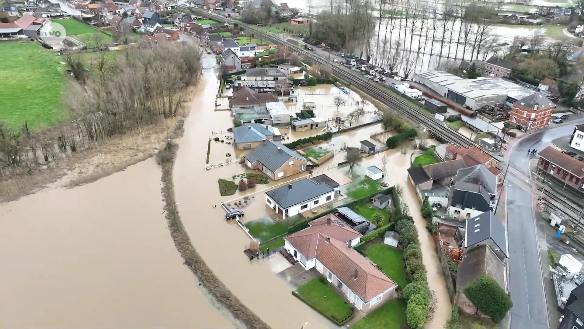 Zo ernstig was het gisteren gesteld met de wateroverlast in Geraardsbergen