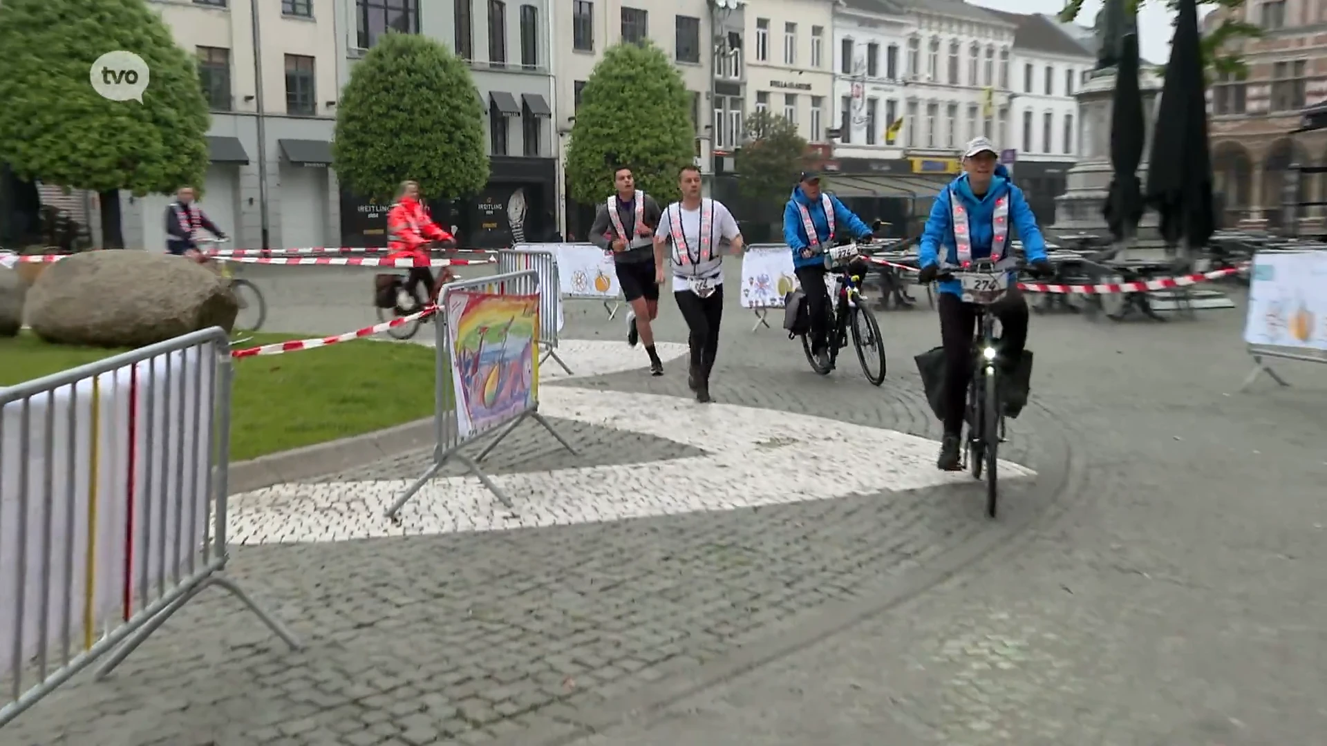 Roparun met OLVZ-team ook een eerste keer door Aalst: "We doen het voor onze kankerpatiënten"