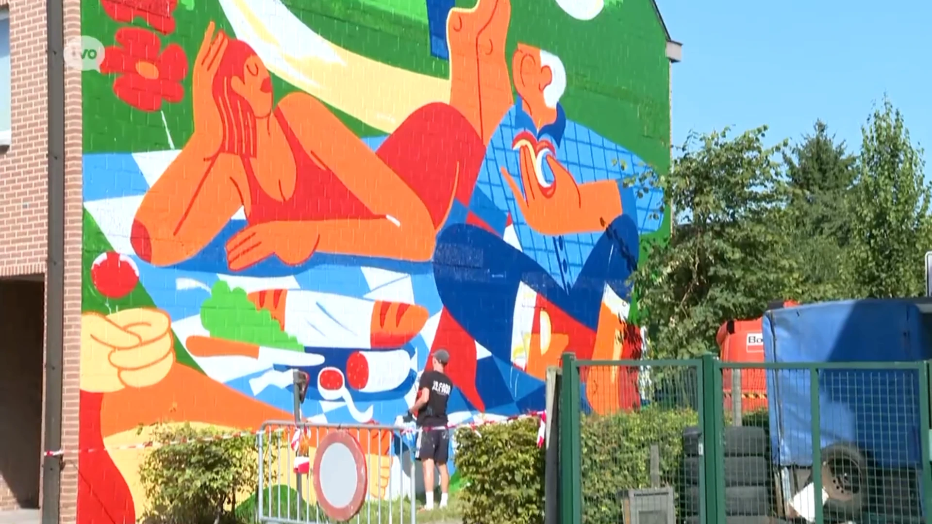 Deze prachtige mural vertelt wat meer over de gemeente Herzele