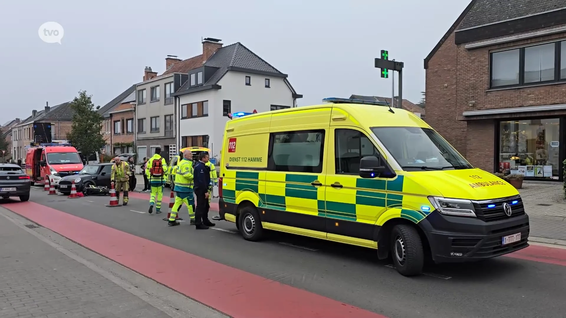 Bromfietser zwaargewond na aanrijding in Waasmunster