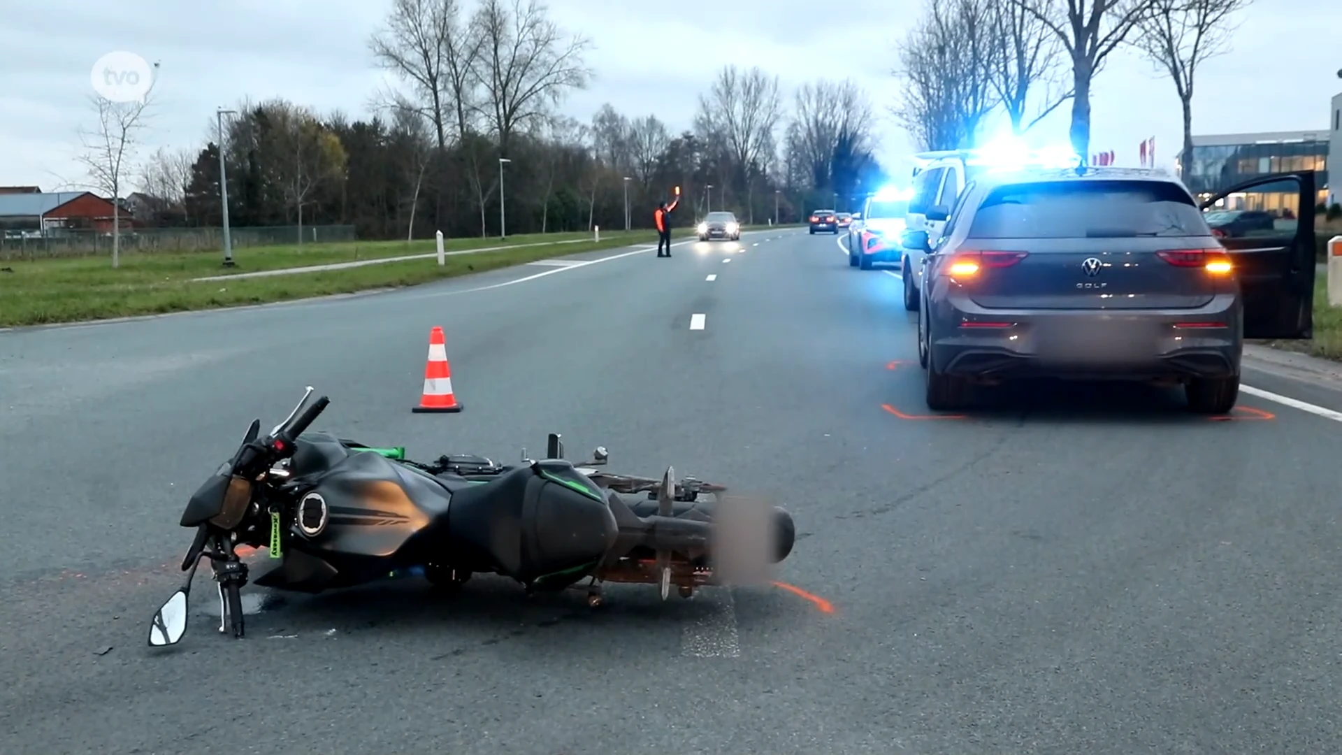 Motorrijder zwaargewond na ongeval op N41 in Hamme