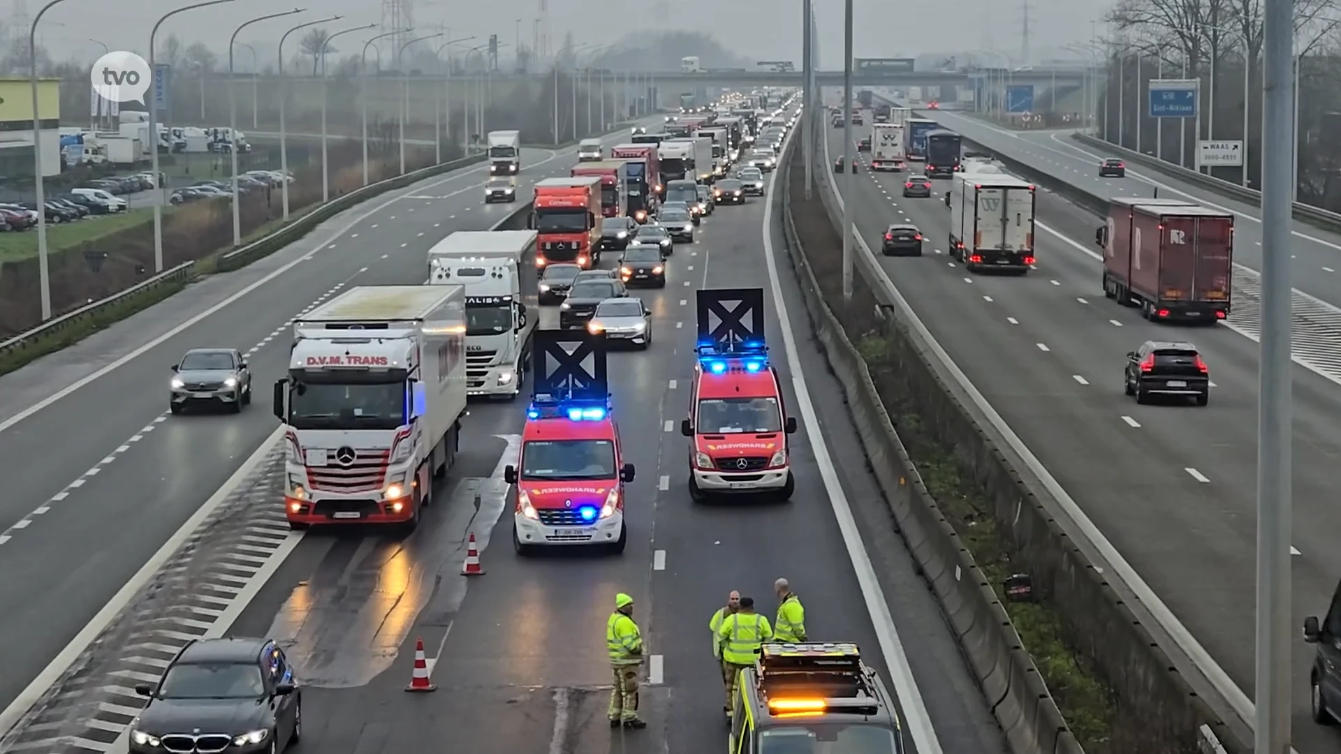 Twee gewonden na ongeval op de E17 in Sint-Niklaas