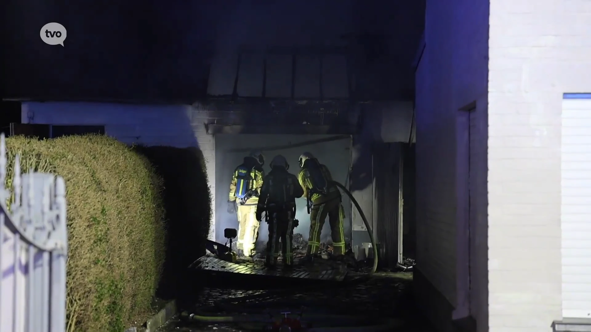 Brand vernielt garage in Denderleeuw