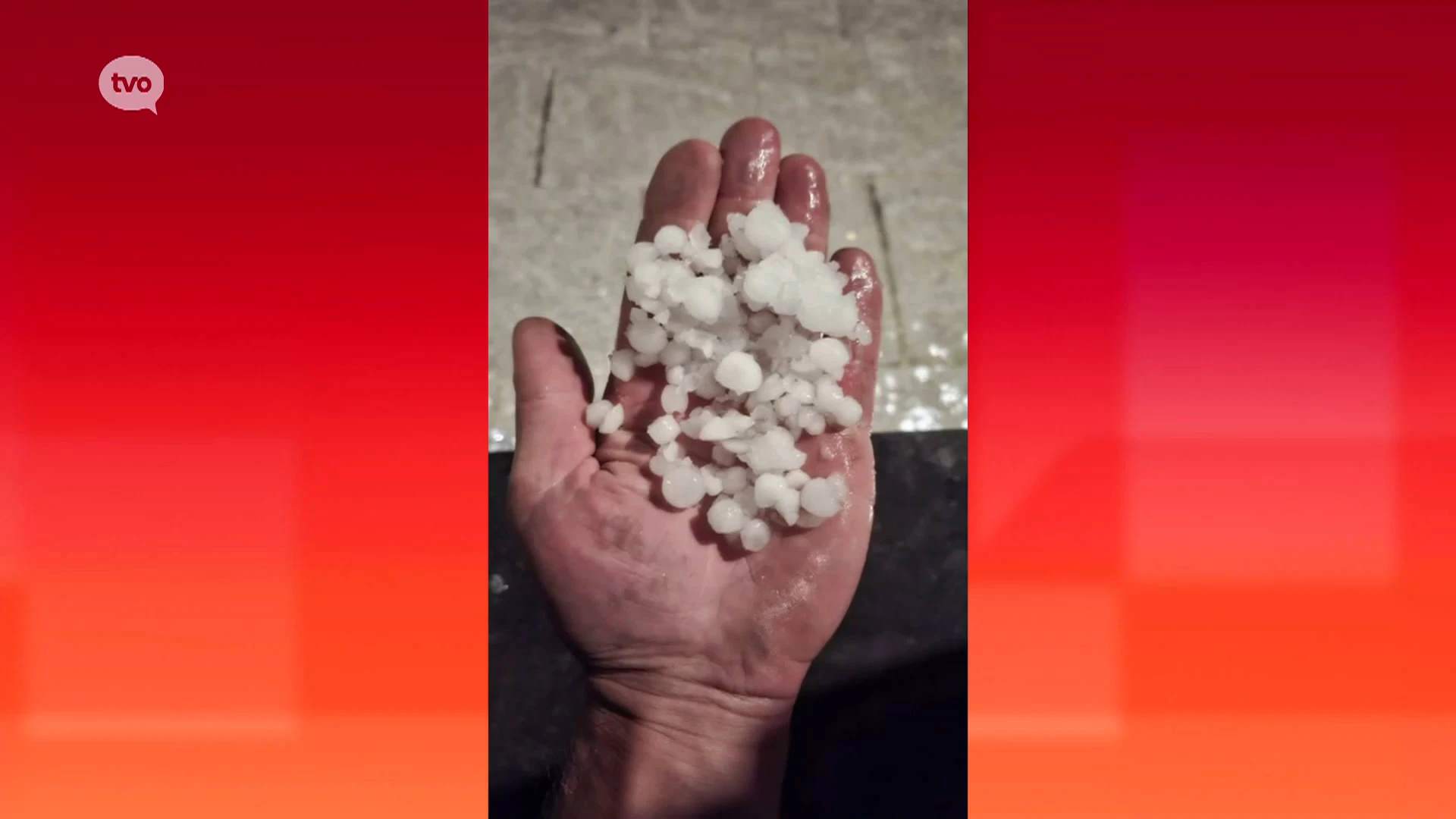 Supercell-onweer trekt over een deel van onze regio: grote hagelbollen tot wel 2 cm