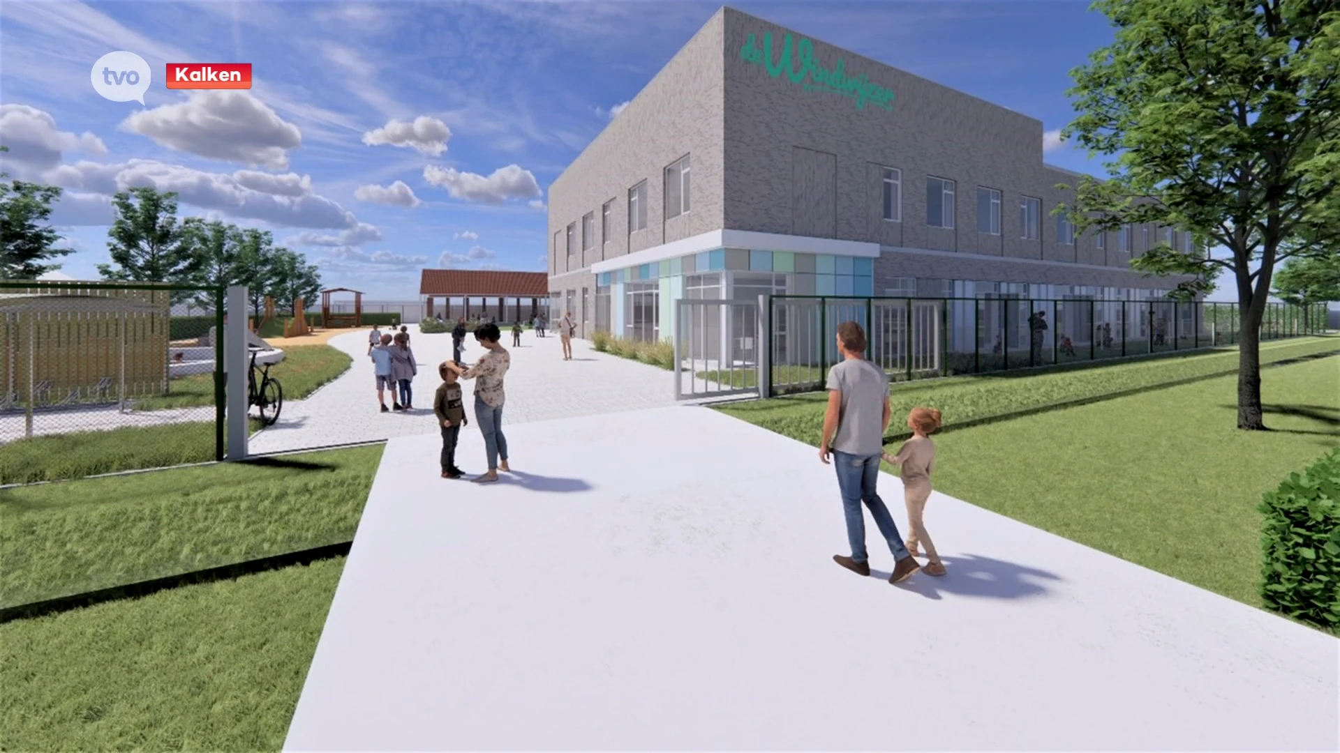 Nieuwbouw van gemeenteschool in Kalken loopt voor op schema