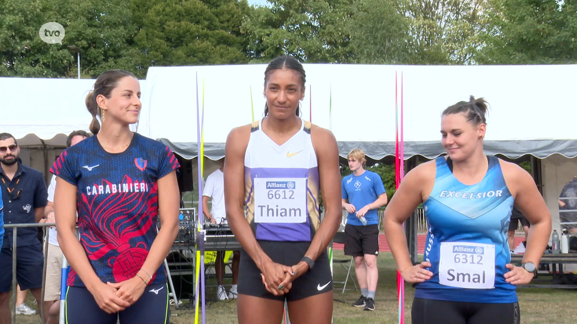 Drievoudig Olympisch kampioene Nafi Thiam is grote ster op Speerwerpersfestival: "Leuke wedstrijd met toffe sfeer"