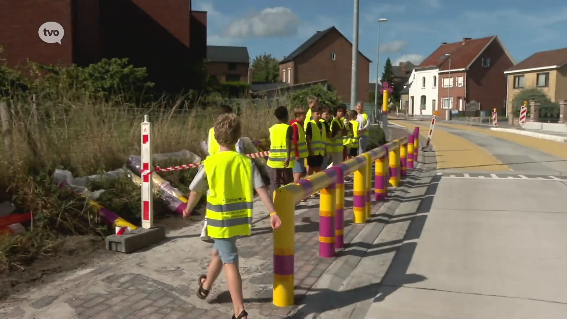 Veilig naar school in Zarlardinge, stad Geraardsbergen maakt schoolomgeving veiliger tijdens de zomer
