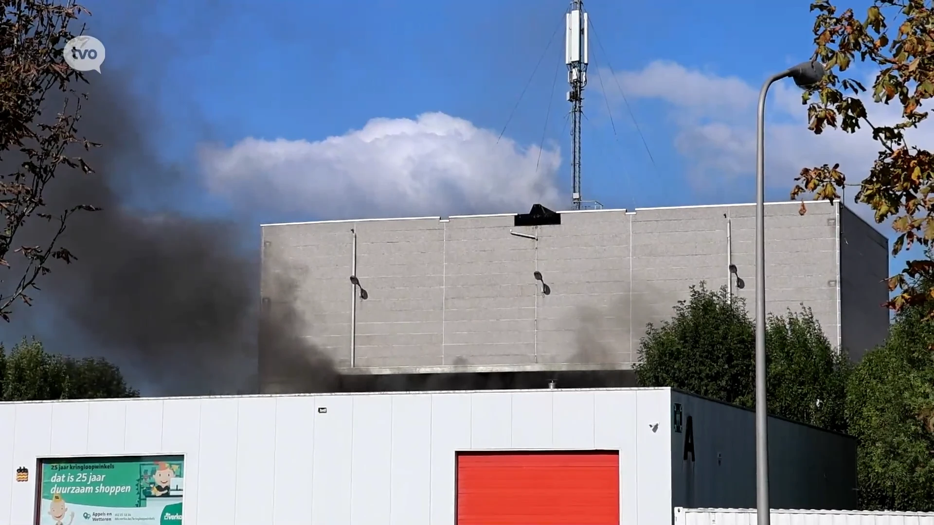 Brand in overslagruimte van afvalverwerker Verko in Appels