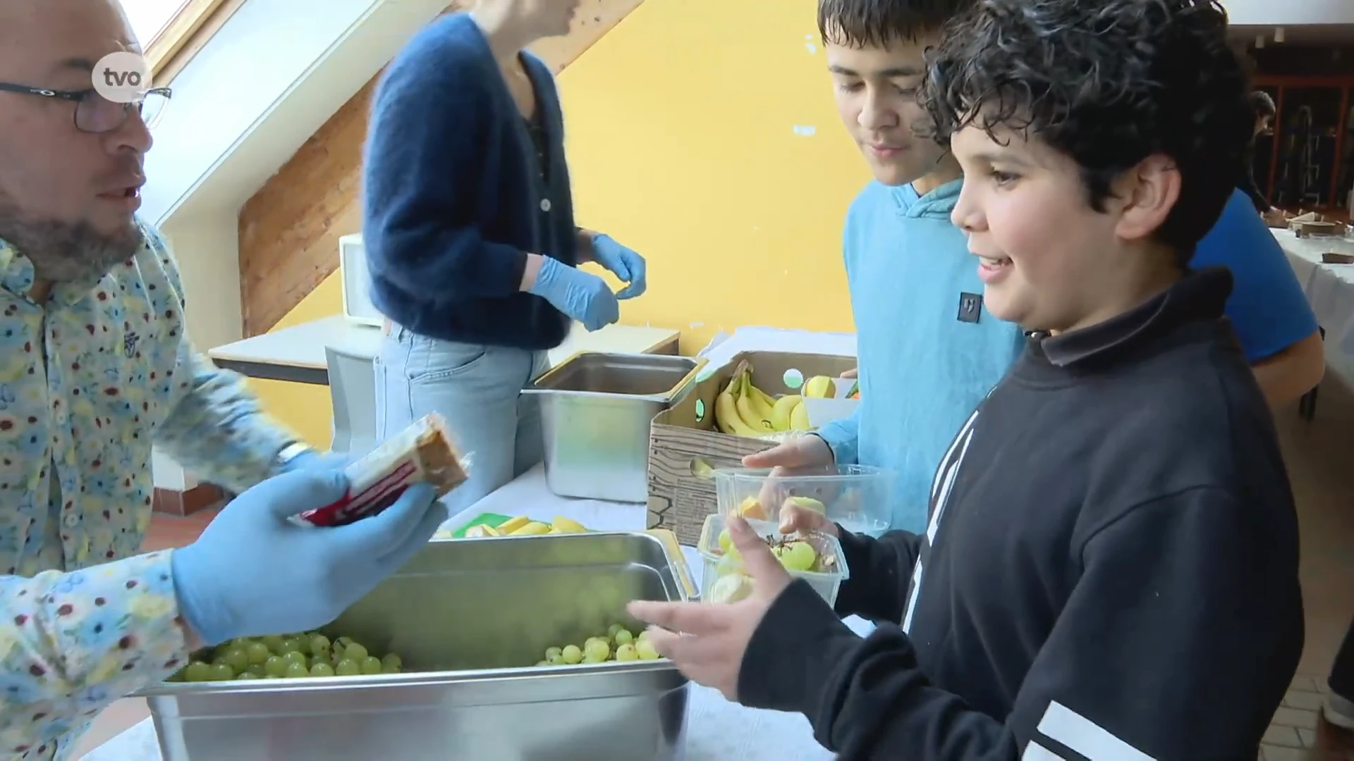 Hoofdafbeelding voor artikel Leerlingen genieten van gezonde…