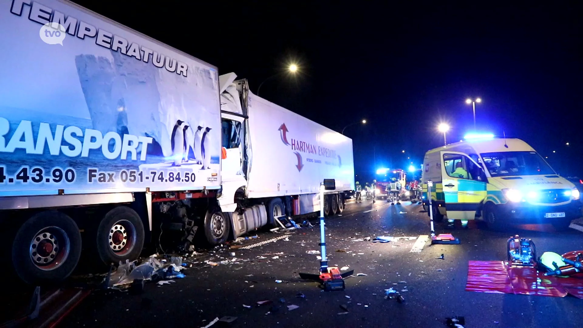 Hoofdafbeelding voor artikel Drie gewonden bij zware kop-staartaanrijding…