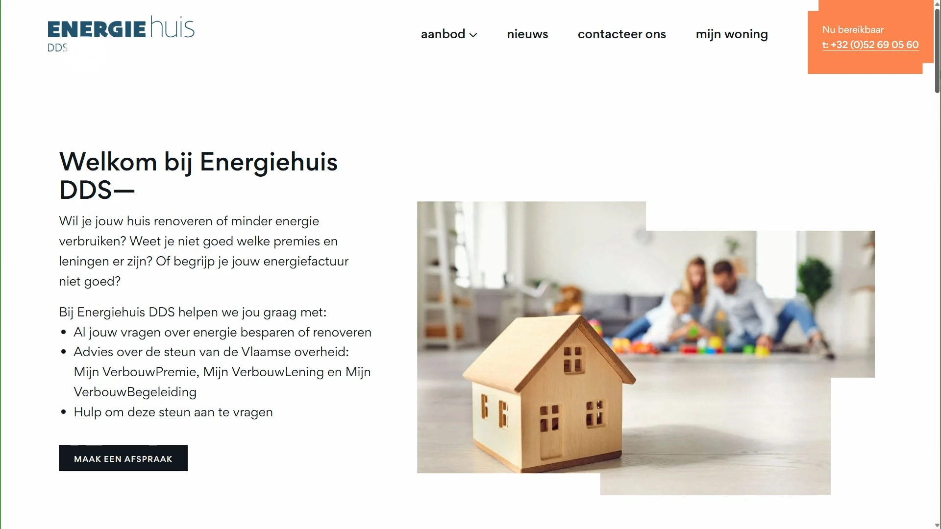 Hoofdafbeelding voor artikel DDS start platform Energiehuis…