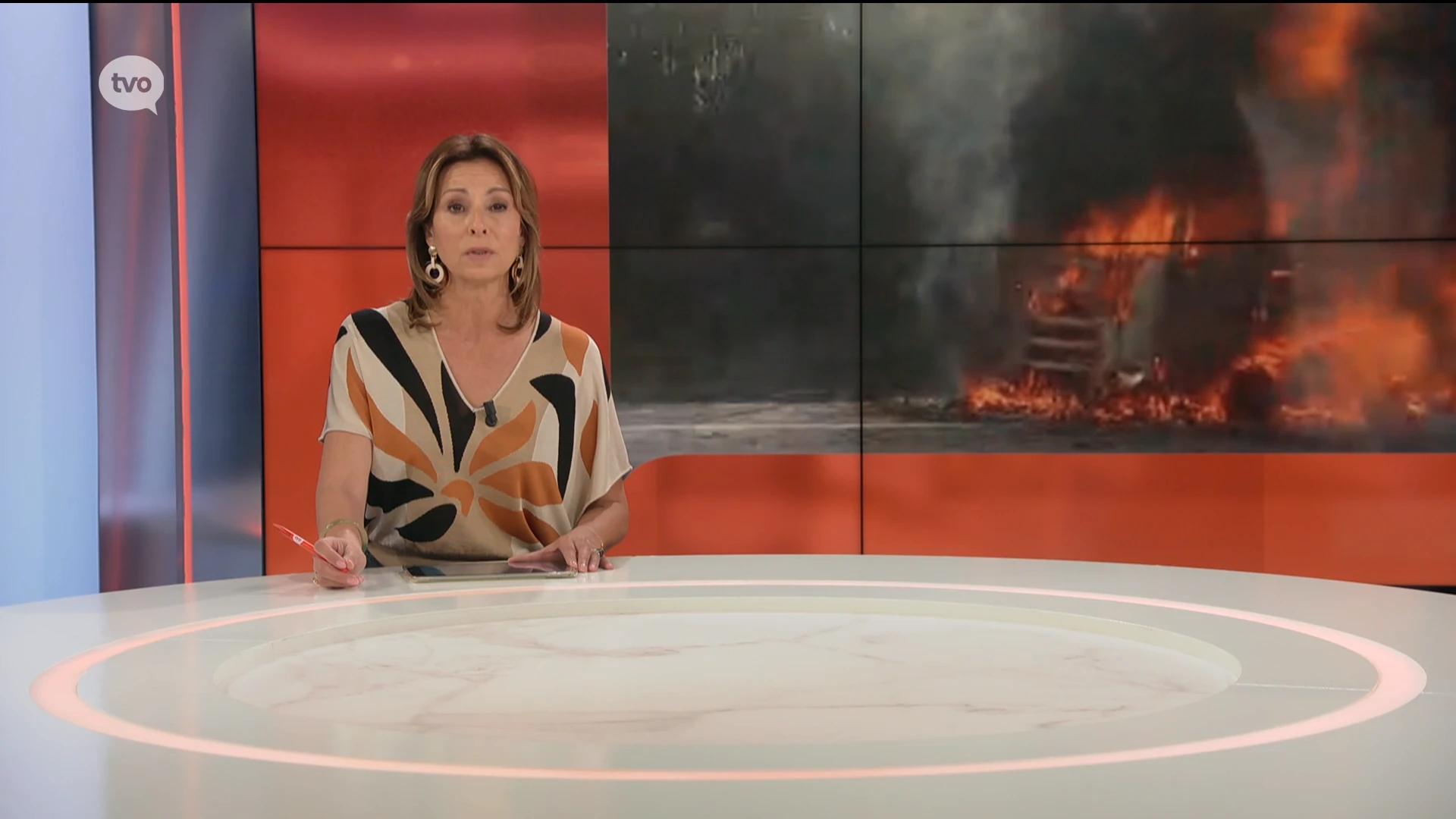 Hoofdafbeelding voor artikel Brandende vrachtwagen in Erpe-Mere…